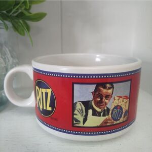 🏷Vintage Nabisco Ritz Premium Plus Soup Bowl Cup Mug